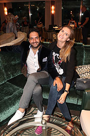 Catering King "Wrap Man" Chady Atieh,  Immobilien-Lady Nela Spanner (&copy;Foto: Martin Schmitz)